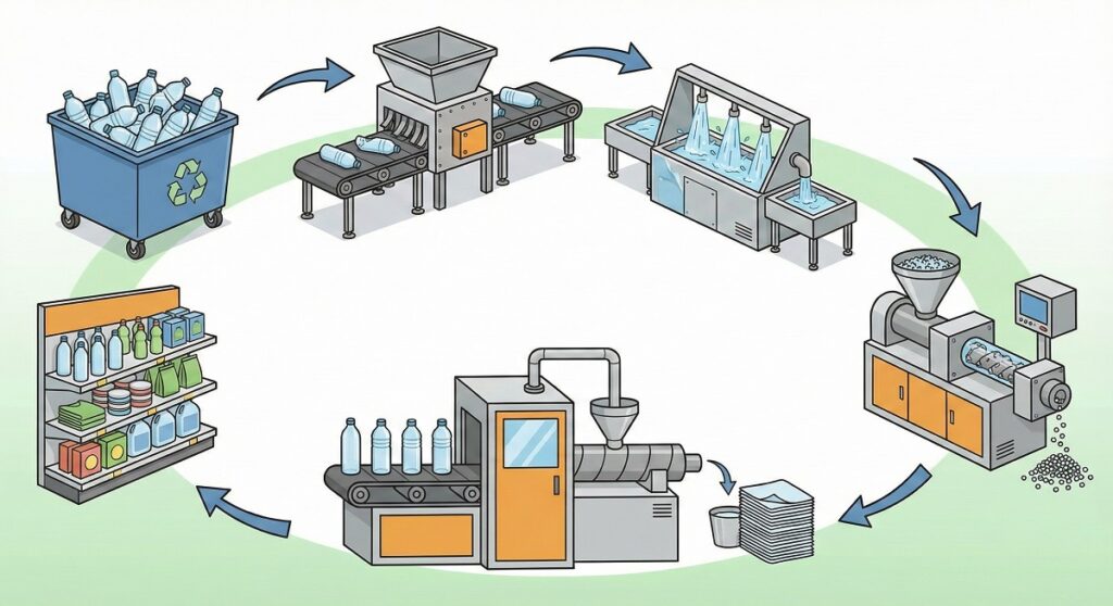 Jak działa recykling butelek PET
