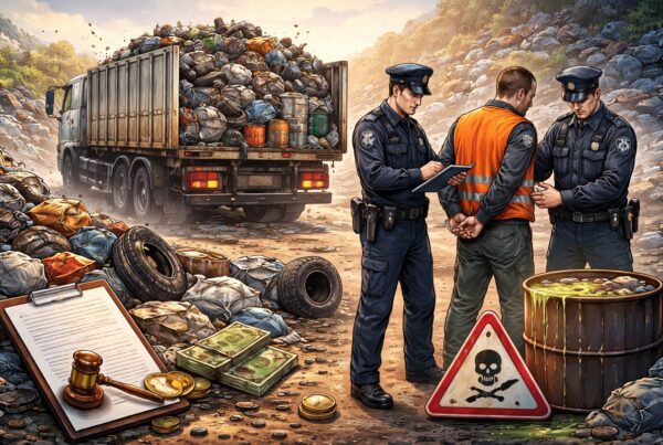 Nielegalny transport odpadów w nocy